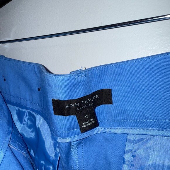 Ann Taylor Womens Blue Devin Fit Chino Shorts Size 12 - Picture 5 of 6